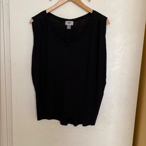 Cocoon Tee Women’s Medium Black Knit Sleeveless Muscle